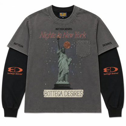 Bottega Desires Nights in NY Thermal Tee