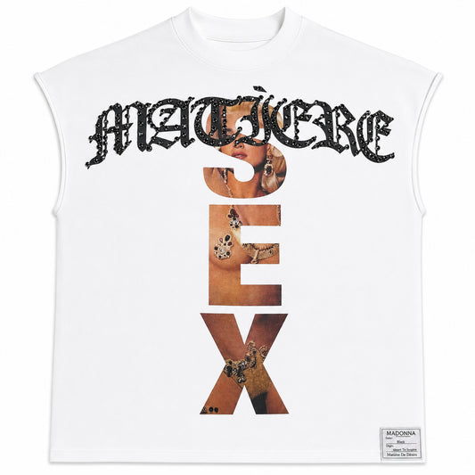 Matiere De Desirs Madonna Cutoff T-Shirt White
