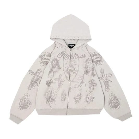 We Are Righteous Tatted Believer Zip Hoodie