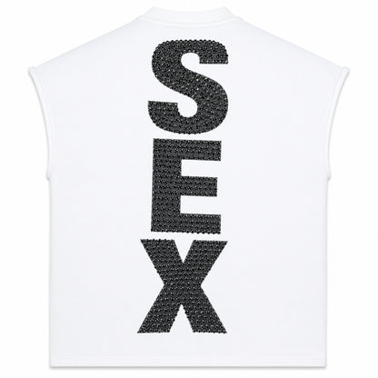 Matiere De Desirs Madonna Cutoff T-Shirt White