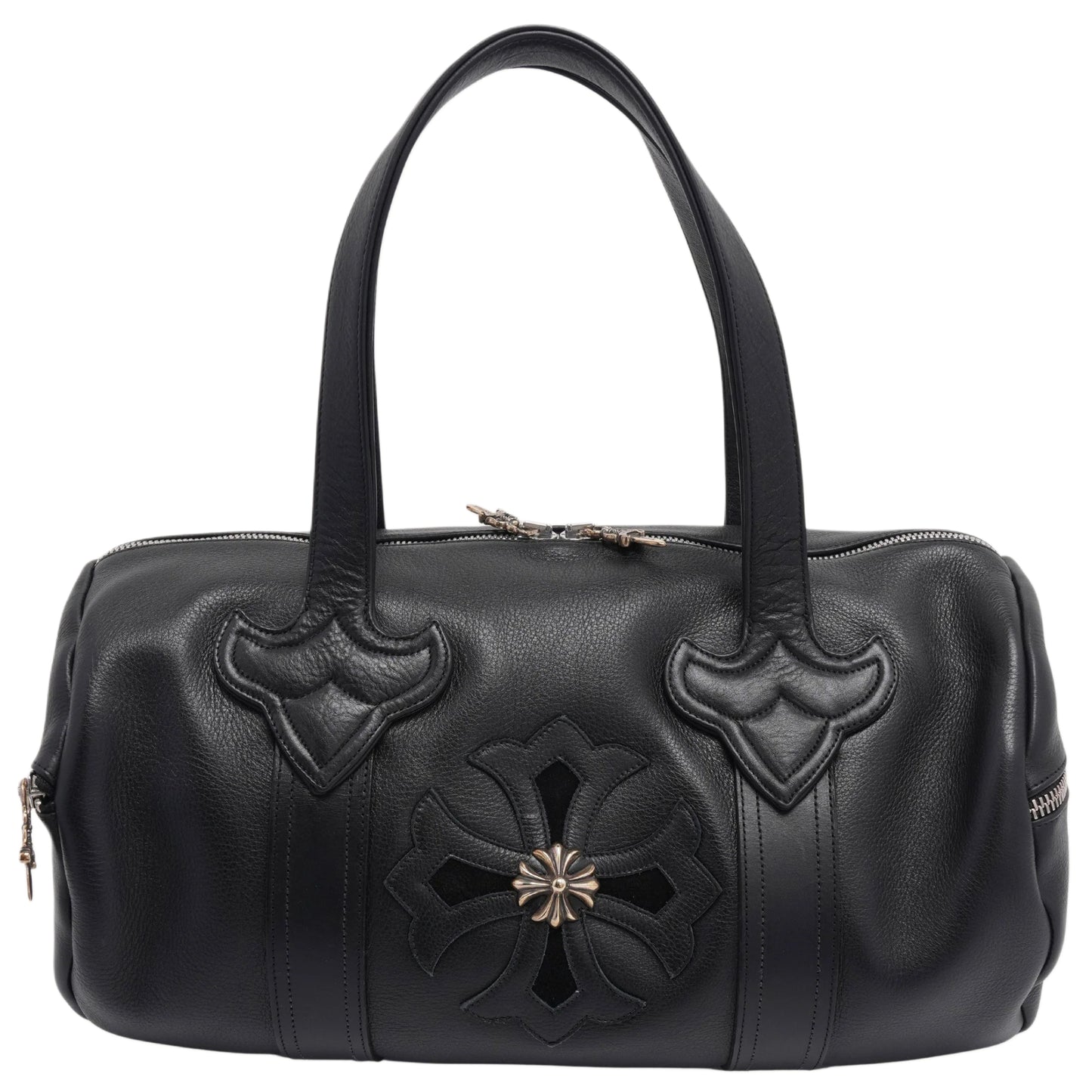 Chrome Hearts Plus Cross Embellished Boston Duffle Bag