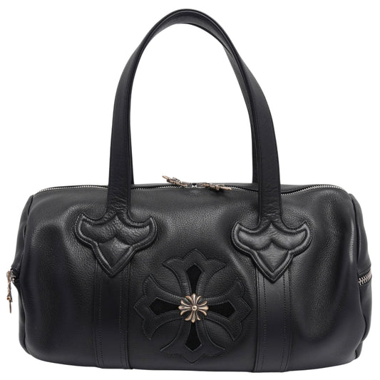 Chrome Hearts Plus Cross Embellished Boston Duffle Bag