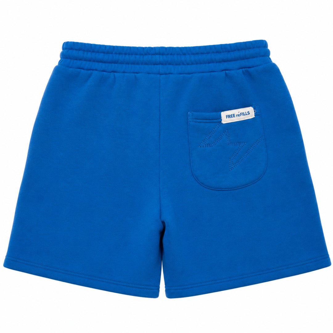 Free Refills Blue Charity Shorts