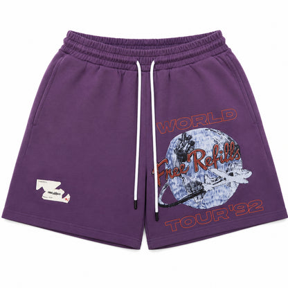 Free Refills Purple World Shorts
