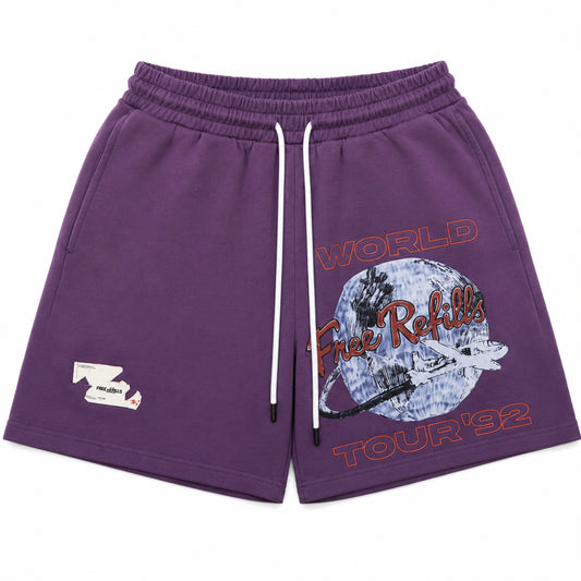 Free Refills Purple World Shorts