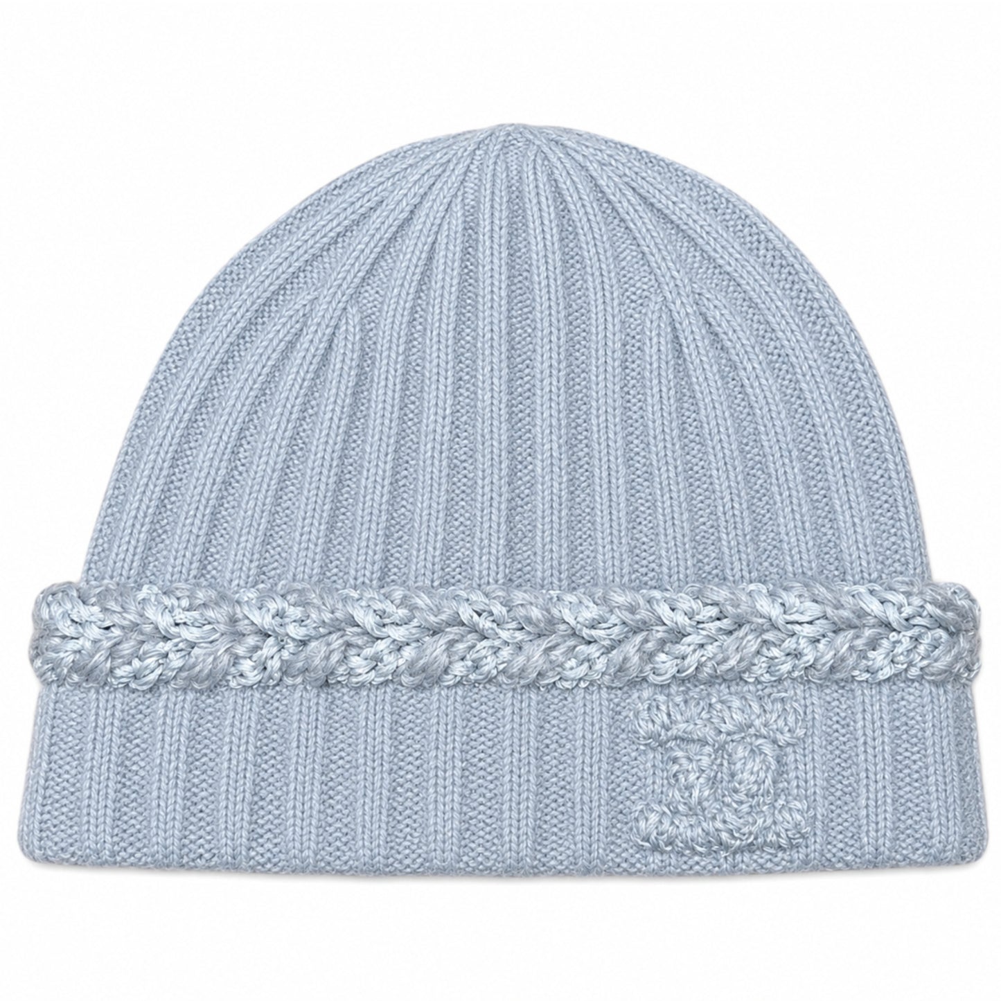 Chanel Beige CC Cashmere Beanie