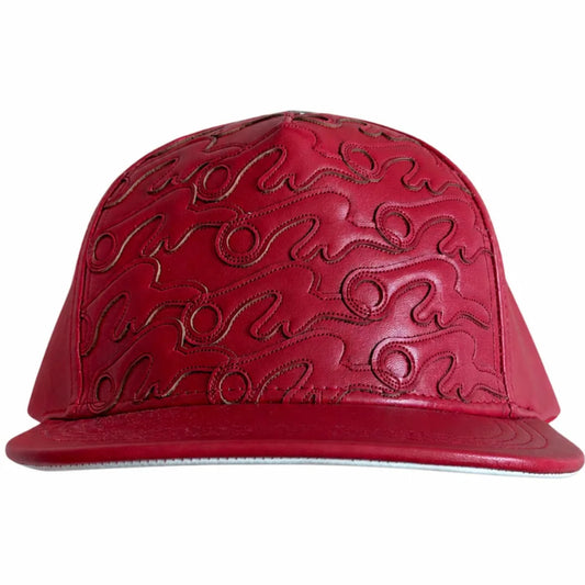 OTW Red Leather Hat
