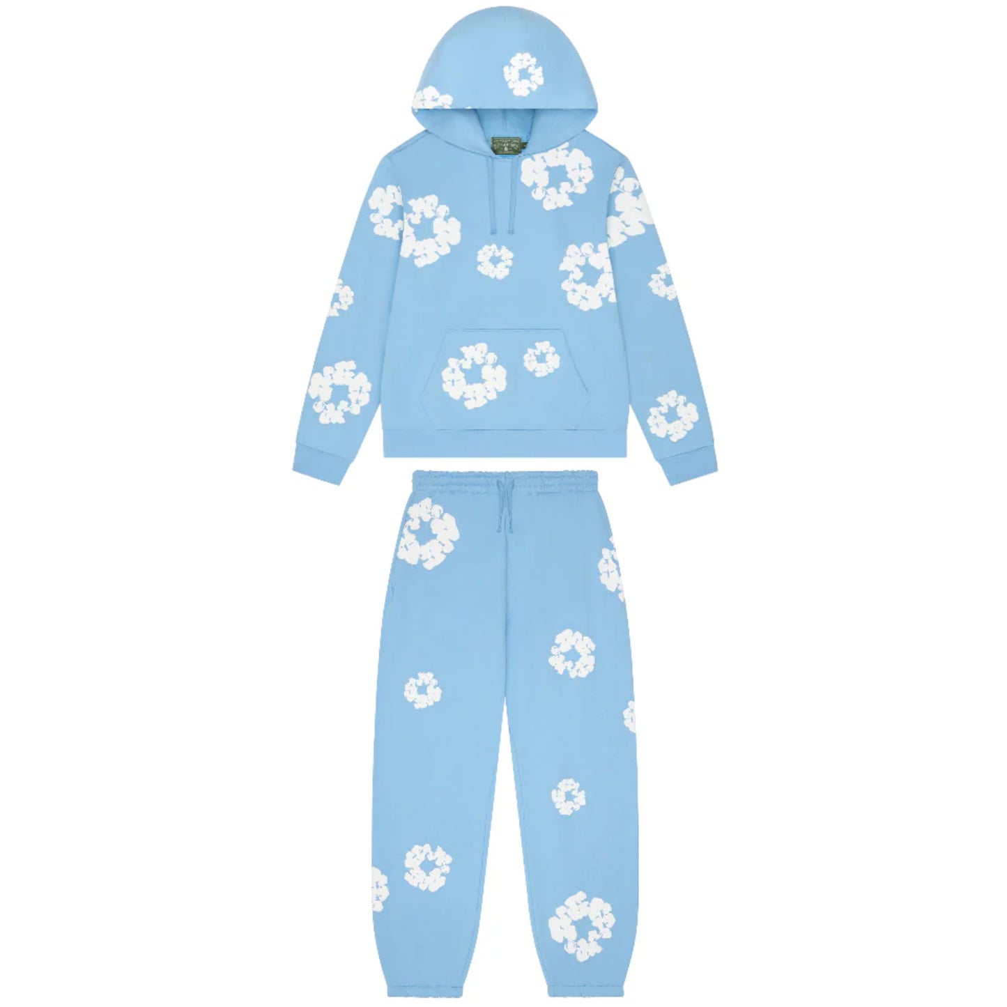 Denim Tears Light Blue Wreath Sweatsuit