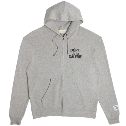 Gallery Dept. Grey French Zip Up Hoodie