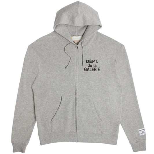 Gallery Dept. Grey French Zip Up Hoodie