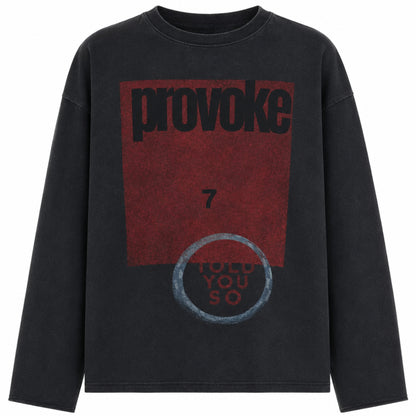 Astrum Provoke Black Long Sleeve Tee