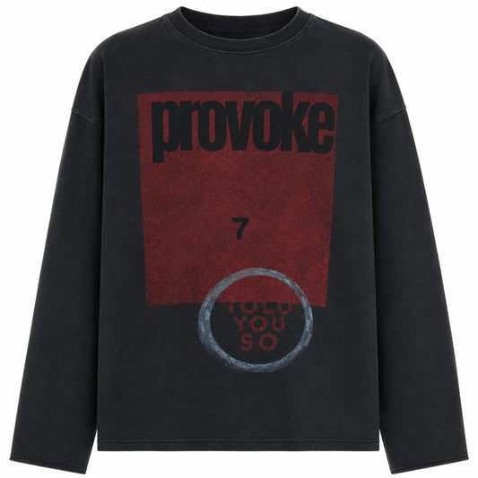 Astrum Provoke Black Long Sleeve Tee