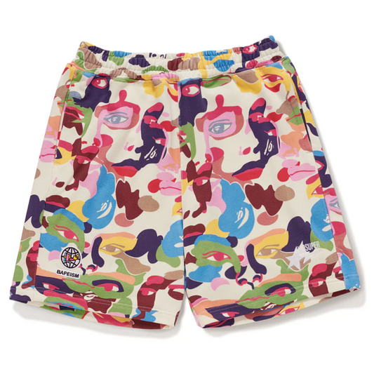 Bape x KidSuper Camo Sweat Shorts Multicolor