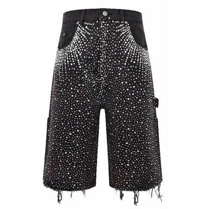 Birth of Royal Child Redial 20k Diamond Shorts in Washed Black