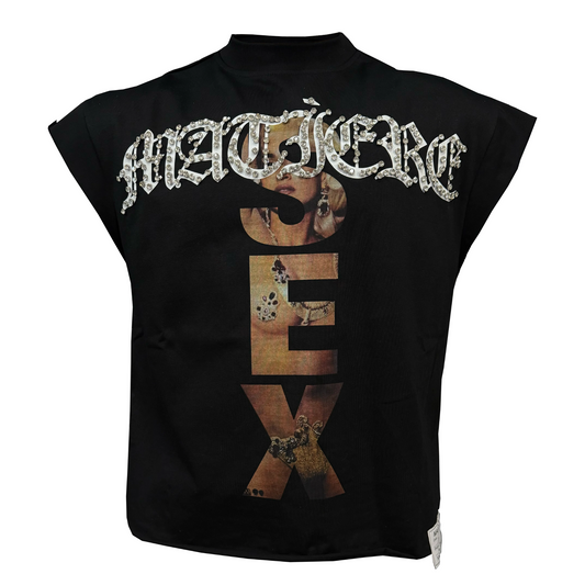 Matiere De Desirs Madonna Cutoff T-Shirt Black
