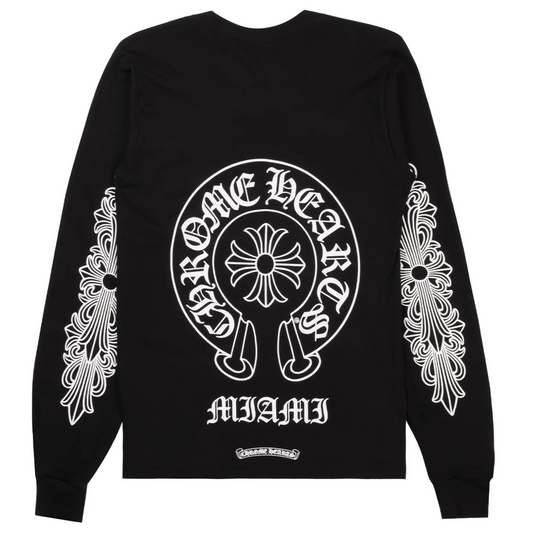 Chrome Hearts Miami Exclusive Long-Sleeve Tee Black