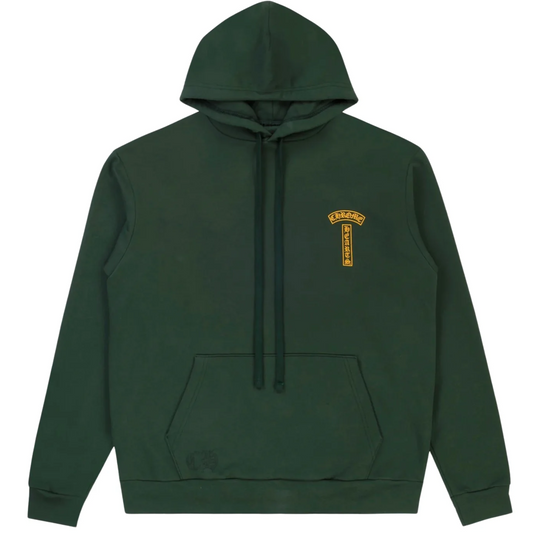 Chrome Hearts USA Script Logo Pullover Hoodie Green