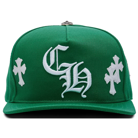 Chrome Hearts Cross Patch Cap Green/White