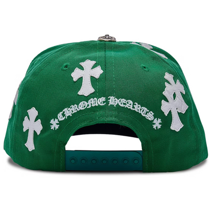 Chrome Hearts Cross Patch Cap Green/White