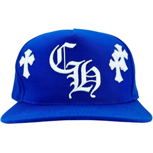 Chrome Hearts Cross Patch Cap Blue/White