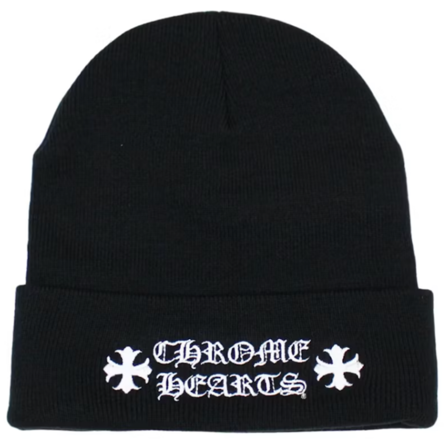 Chrome Hearts Vertical Logo Beanie Black