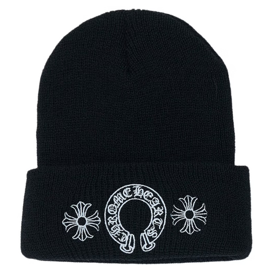 Chrome Hearts Horseshoe Beanie Black