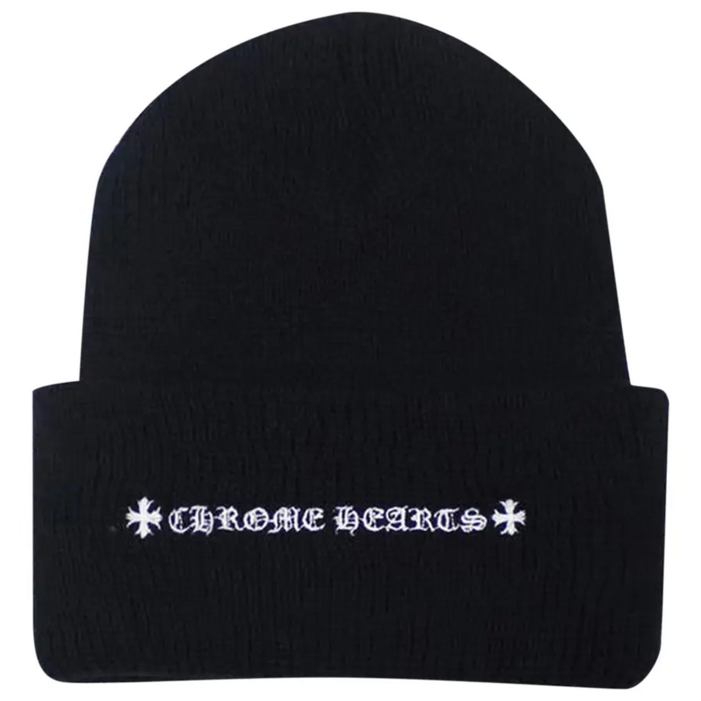Chrome Hearts Matty Boy Red Lip Chomper Beanie Black