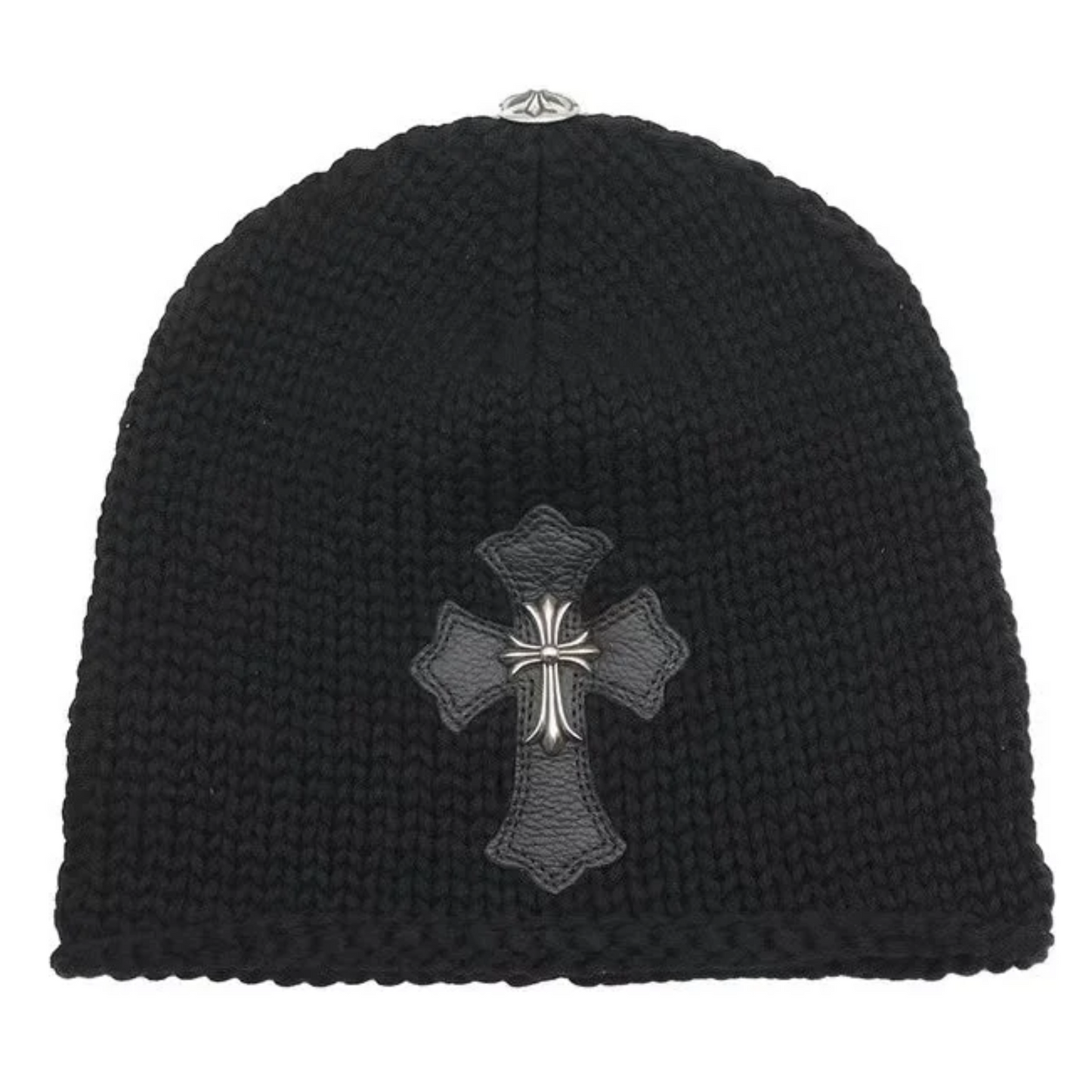 Chrome Hearts Cross Patch Cashmere Beanie W Sliver