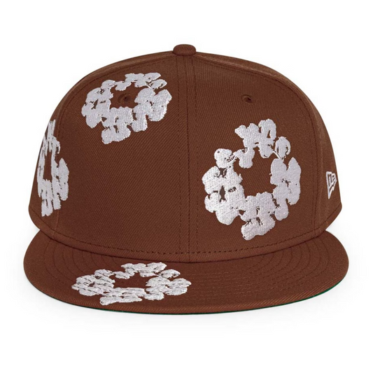 Denim Tears New Era Cotton Wreath 59/50 Cap Brown