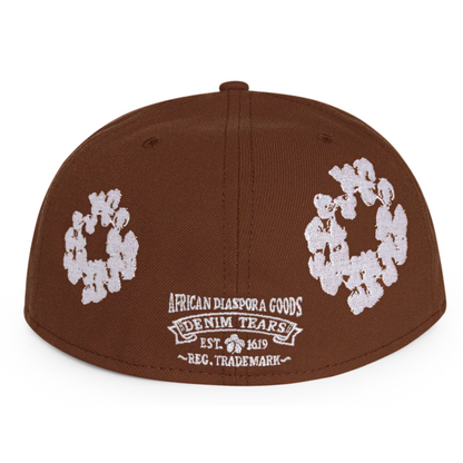 Denim Tears New Era Cotton Wreath 59/50 Cap Brown