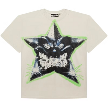 Hellstar Star Tee White