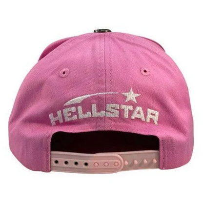 Hellstar OG Logo Snapback Hat Pink