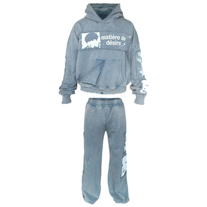Matiere De Desirs Encore Sweatsuit Washed Blue