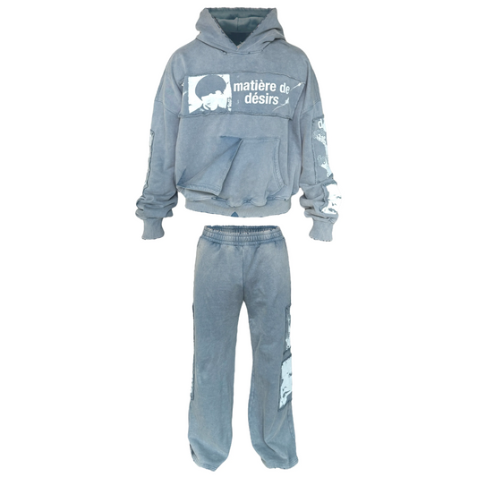 Matiere De Desirs Encore Sweatsuit Washed Blue