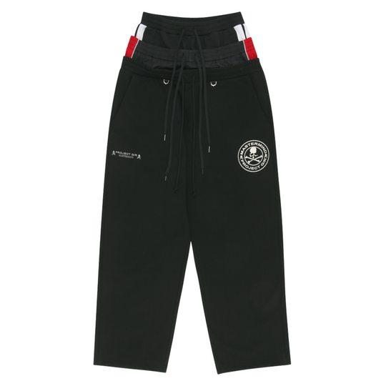 Project G/R x Mastermind 3 Layered Sweatpants Black