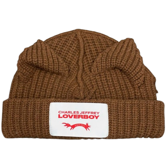 Charles Jeffrey Loverboy Chunky Ears Beanie Brown