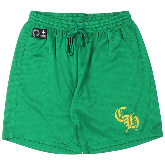 Chrome Hearts Mesh Shorts Green/Gold