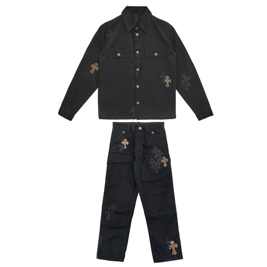 Chrome Hearts Black & Leopard Cross Patch Set