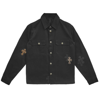 Chrome Hearts Black & Leopard Cross Patch Set