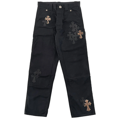 Chrome Hearts Black & Leopard Cross Patch Set