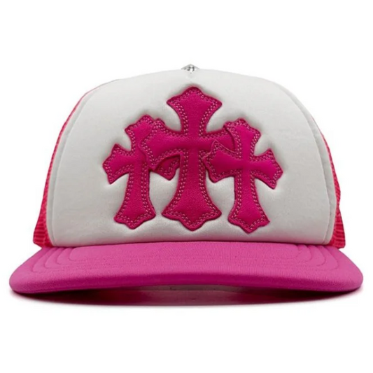 Chrome Hearts Cemetery Trucker Hat Pink