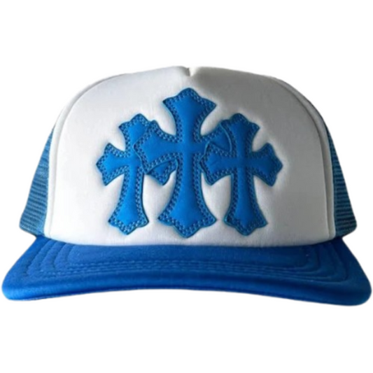 Chrome Hearts Cemetery Trucker Hat Blue