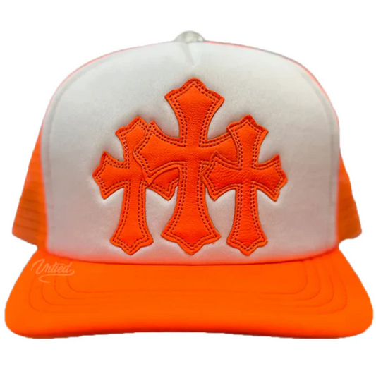 Chrome Hearts Cemetery Trucker Hat Orange