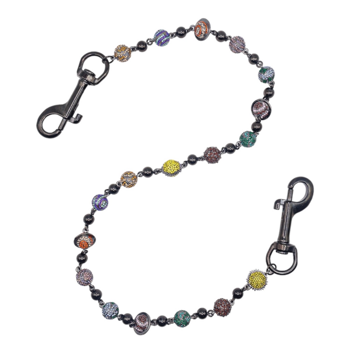 Starchain World Black Planet Wallet Chain Multi-Color