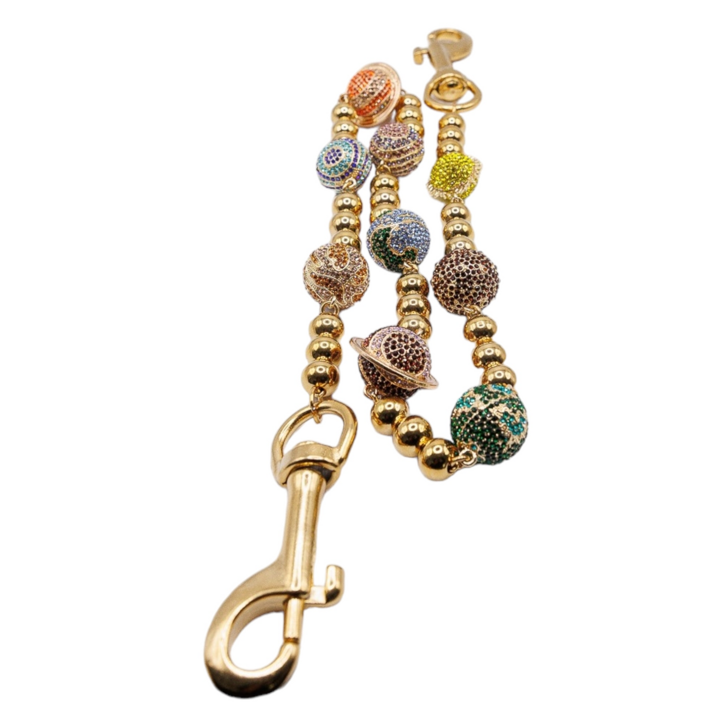 Starchain World Gold Large Planet Wallet Chain Multi-Color