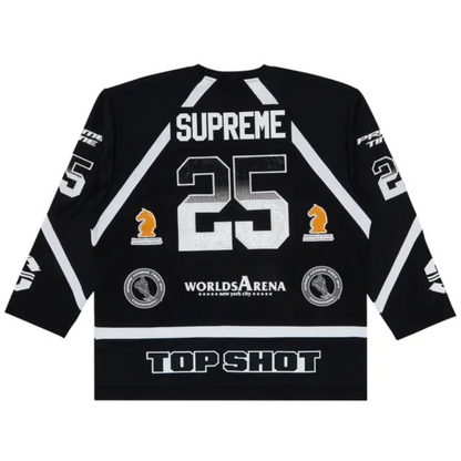 Supreme Rhinestone Hockey Jersey Black