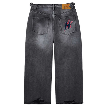 Happy Memories Don't Die HMDD Crystal H-Star Jeans