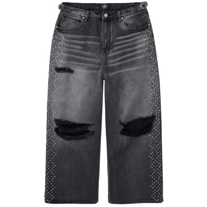 Happy Memories Don't Die HMDD Crystal H-Star Jeans