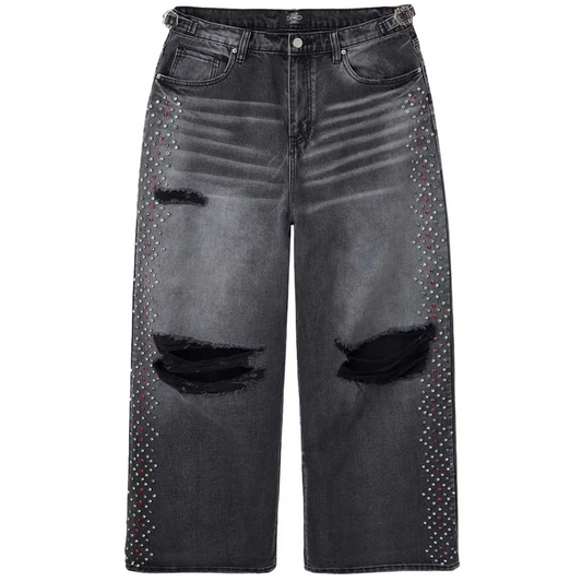 Happy Memories Don't Die HMDD Crystal H-Star Jeans