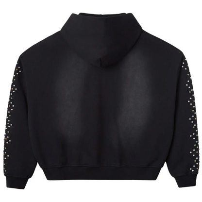 Happy Memories DON'T DIE HMDD Crystal Zip Up Hoodie Black